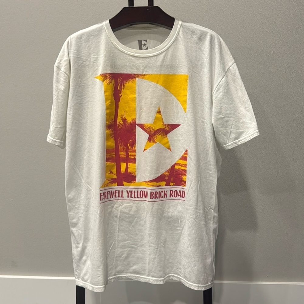 Elton John Florida Farewell Yellow Brick Road Tour Tee. Sz XXL
